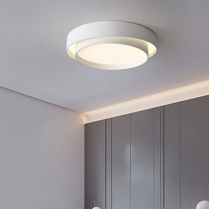 Japanese Minimalist LED Ceiling Light - 40cm Full Spectrum Flush Mount Lamp