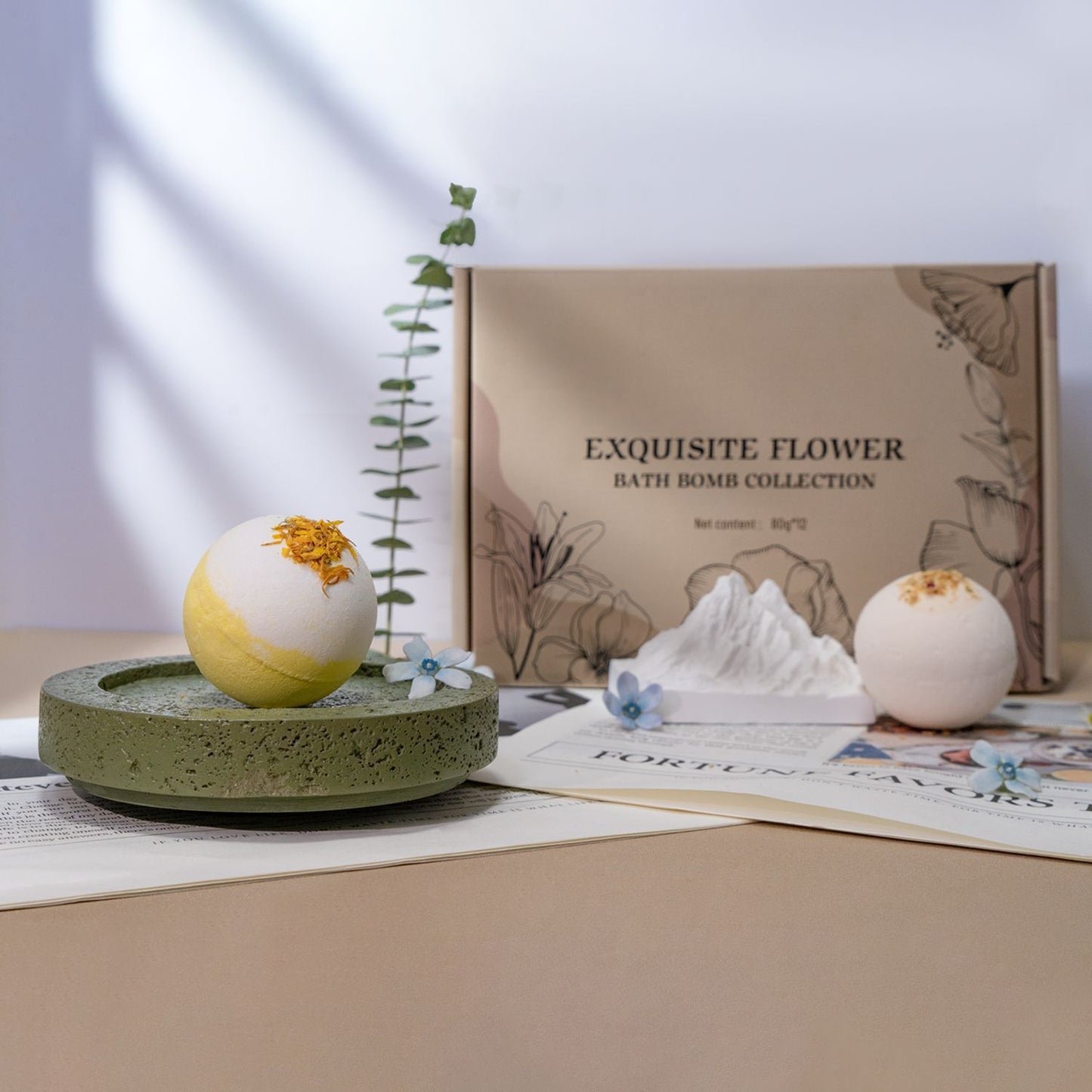 Luxury Aromatherapy Bath Salt Gift Set–12-Piece Natural Sea Salt Bath Bomb Collection