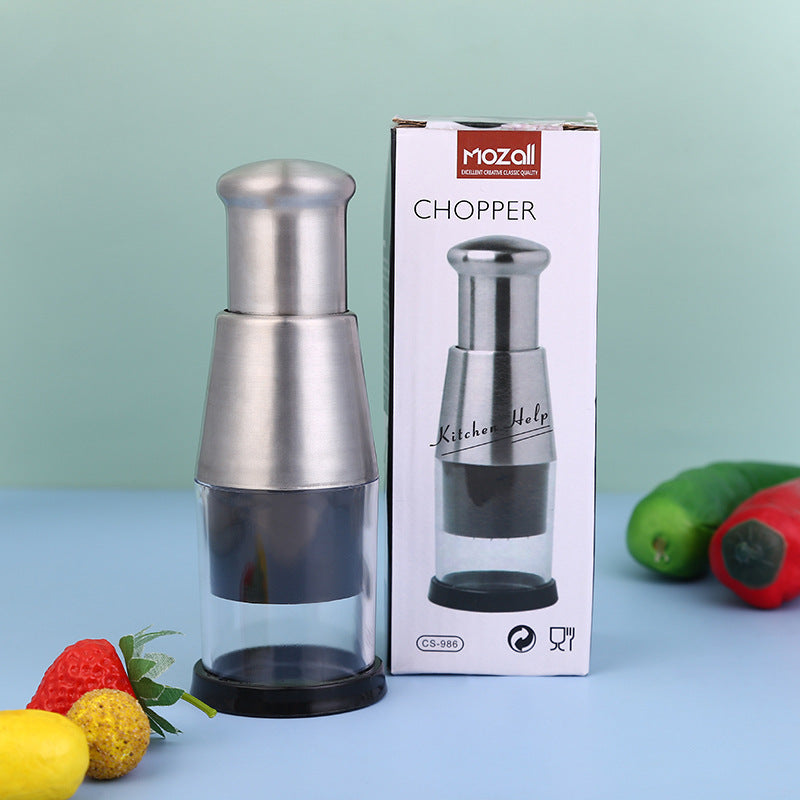 304 Stainless Steel Garlic Press – Heavy Duty Garlic Crusher & Mincer Tool, Easy Clean Kitchen Gadget