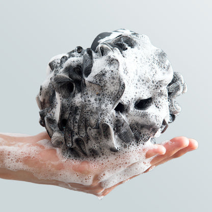 Extra Large Shower Loofah for Men-Nylon Bath Sponge Body Scrubber-Soft Exfoliating Shower Ball