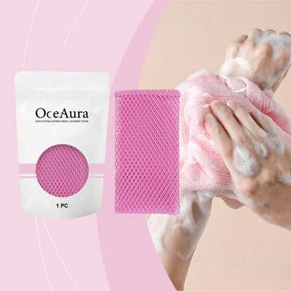 Exfoliating Shower Towel-Deep Clean Body Scrubber Cloth-Back Scrubber for Smooth Skin