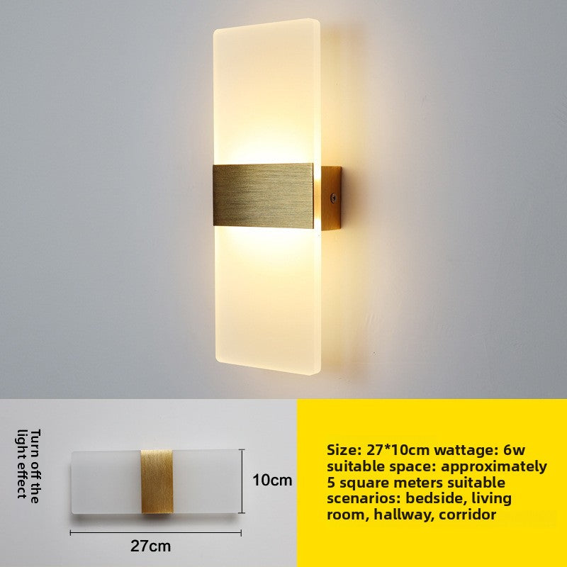 Modern Stylish LED Wall Light–3-Colour Dimmable Minimalist Wall Sconce