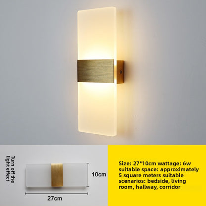 Modern Stylish LED Wall Light–3-Colour Dimmable Minimalist Wall Sconce