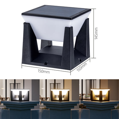 Solar LED Column Light - IP65 Waterproof Outdoor Garden & Pathway Light