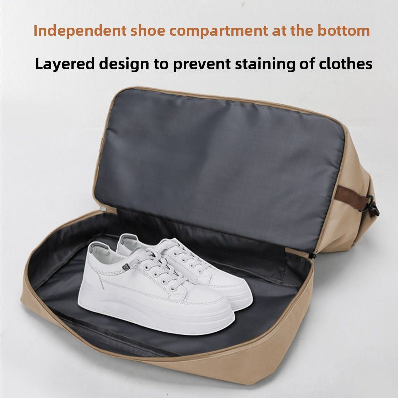 Waterproof Gym Duffle Bag–Large Capacity Travel Bag with Dry & Wet Separation