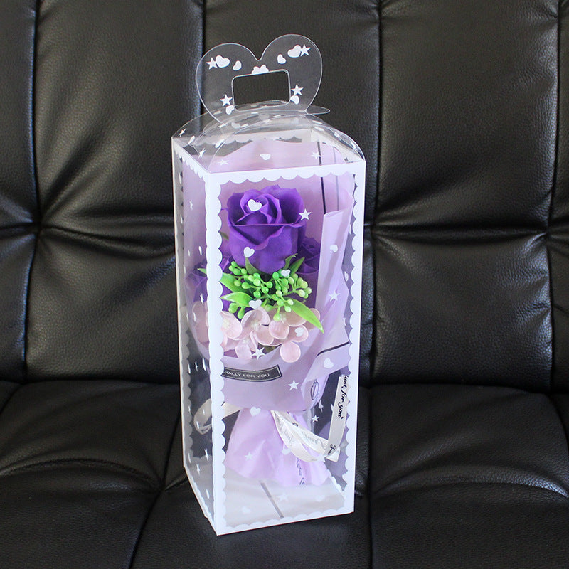 Luxury Soap Flower Bouquet Gift Box–Everlasting Rose Arrangement for Special Occasions