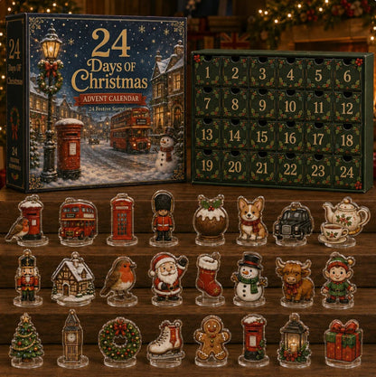 Christmas Acrylic Decorations Blind Box - 3mm Festive Santa, Gnome & Snowman Collectible Ornaments