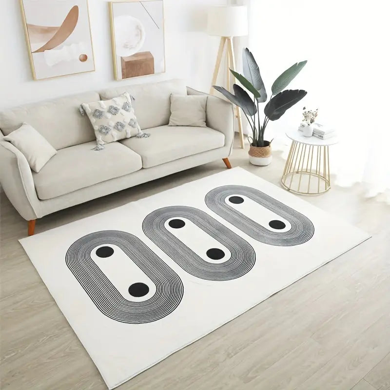 Modern Cashmere Floor Mat–Soft Rectangle Area Rug for Bedroom, Bathroom & Living Room Décor