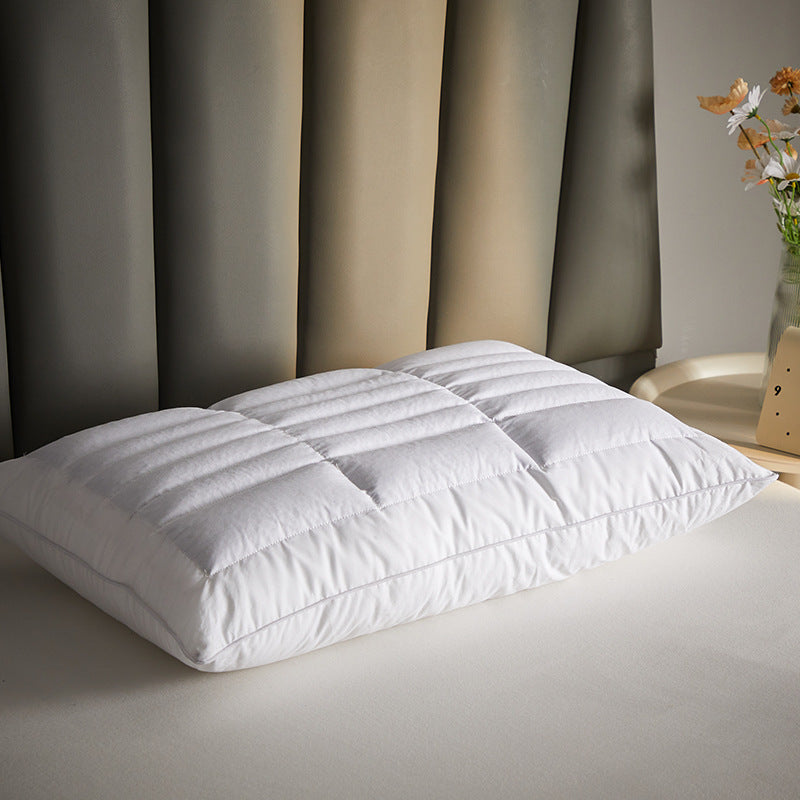 Buckwheat Support Pillow - Double-Sided Cotton Bed Pillow with Natural Buckwheat Filling