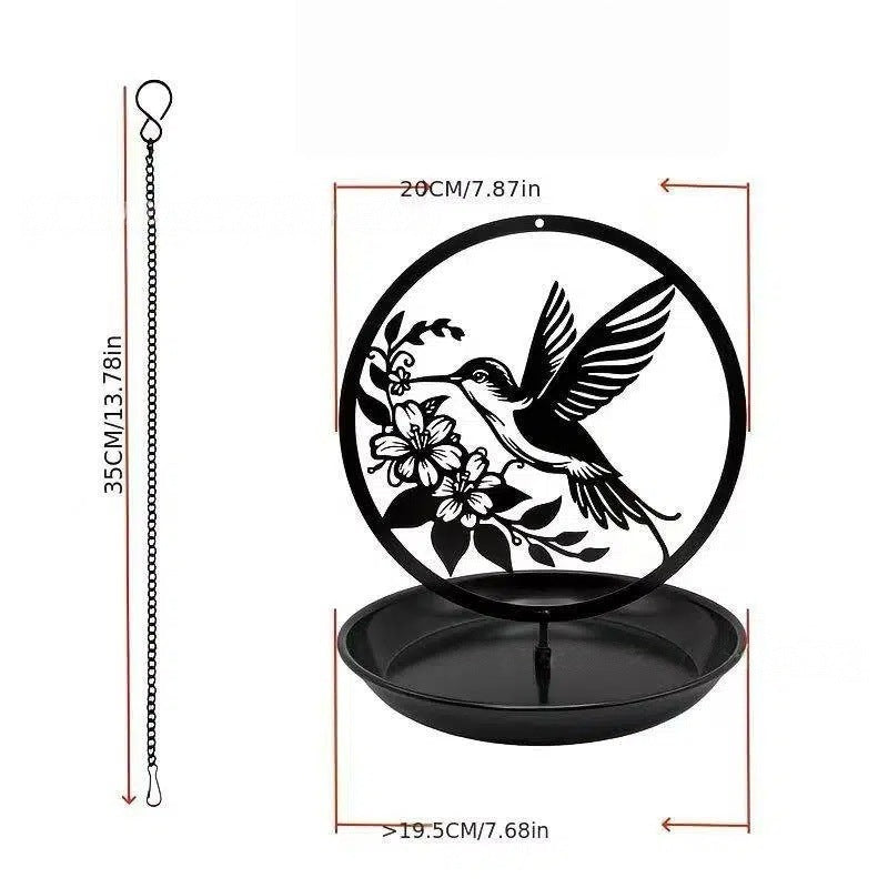 Decorative Metal Bird Feeder–Rustic Garden Hanging Feeder For Birds & Wildlife