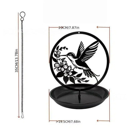Decorative Metal Bird Feeder–Rustic Garden Hanging Feeder For Birds & Wildlife