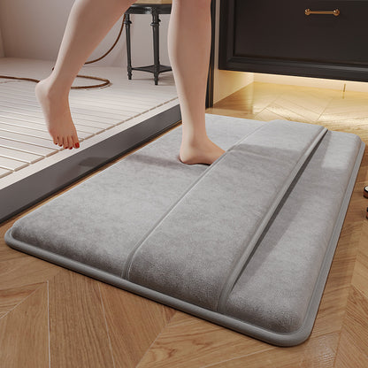 Memory Foam Bath Mat  Soft Non-Slip Quick Dry Absorbent Bathroom Floor Rug