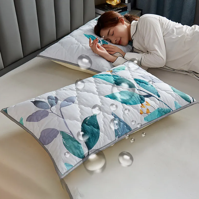 Waterproof Latex Pillow Protectors–Pair Pack Oil & Moisture Resistant Pillow Covers