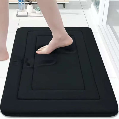Memory Foam Bath Mat - Soft Quick Dry Non-Slip Bathroom Floor Rug
