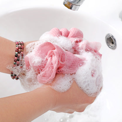Japanese Exfoliating Bath Cloth & Bath Ball Set-Deep Clean Body Scrubber-Shower Back Scrubber & Loofah Set
