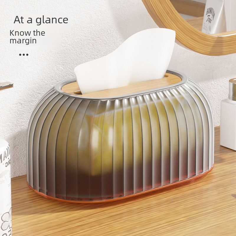 Luxury Tissue Box Holder–Modern Paper Towel Storage Case with Lid, Decorative Living Room Organiser