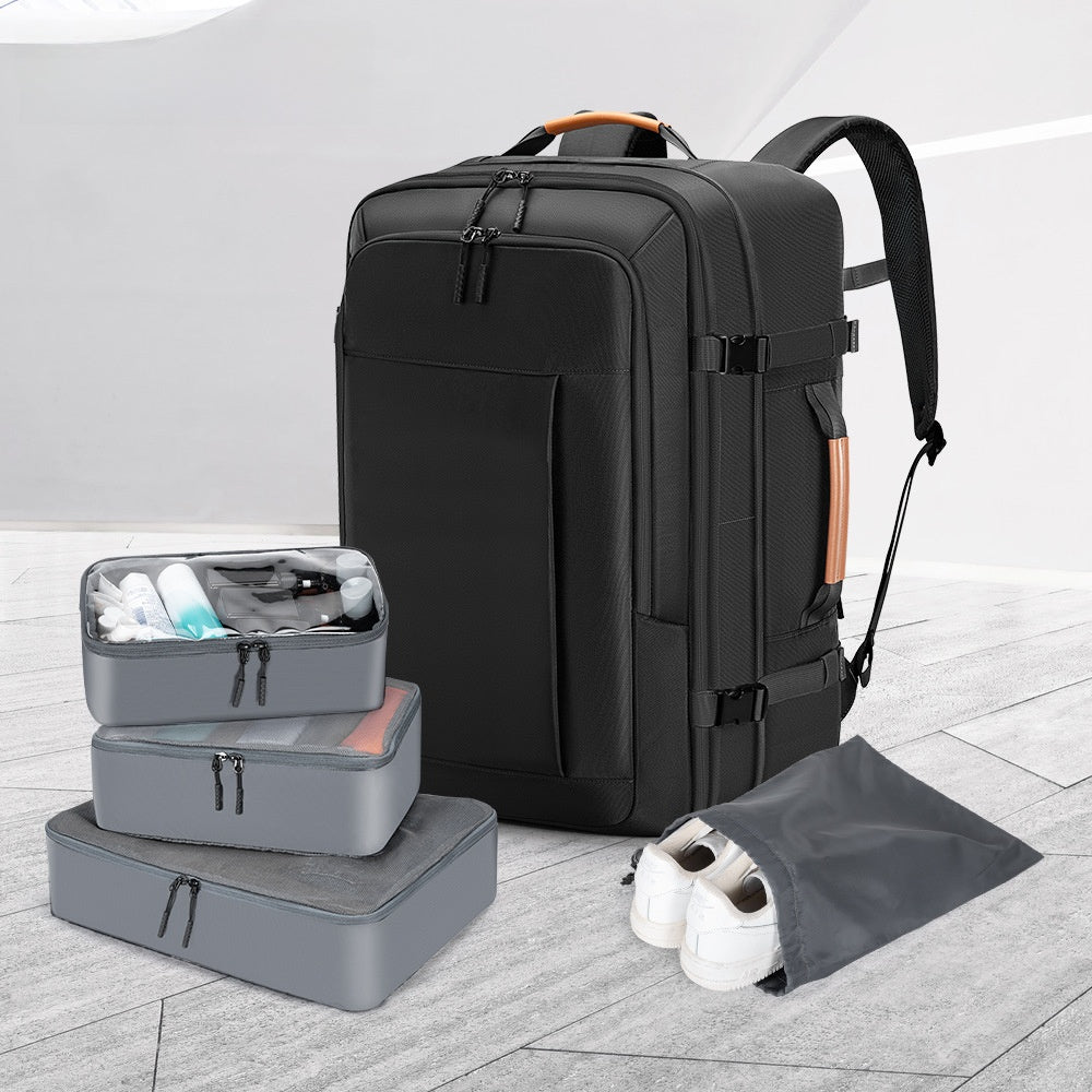 Expandable Travel Backpack–Waterproof 16-Inch Laptop Backpack for Business, Travel & Outdoor Adventures