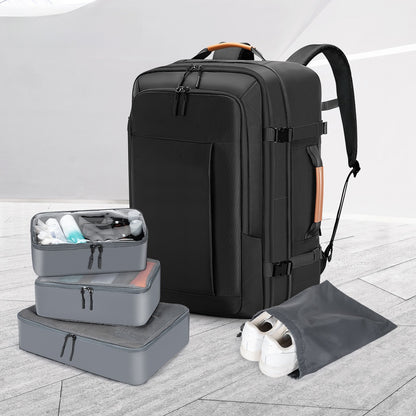 Expandable Travel Backpack–Waterproof 16-Inch Laptop Backpack for Business, Travel & Outdoor Adventures