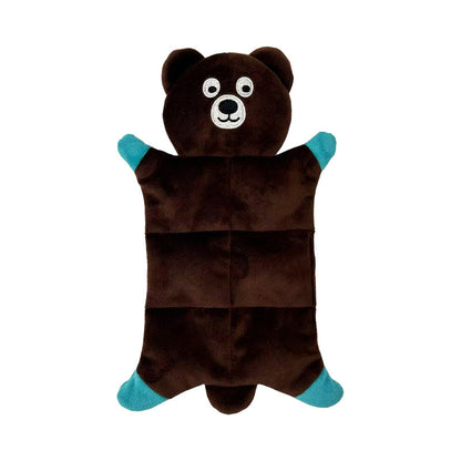 Stuffing-Free Plush Dog Toy–Squeaky Bite-Resistant Animal Chew Toy