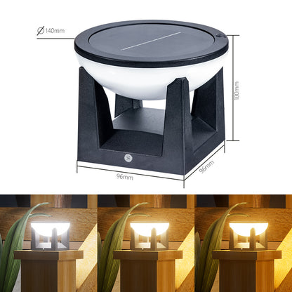 Solar LED Column Light - IP65 Waterproof Outdoor Garden & Pathway Light