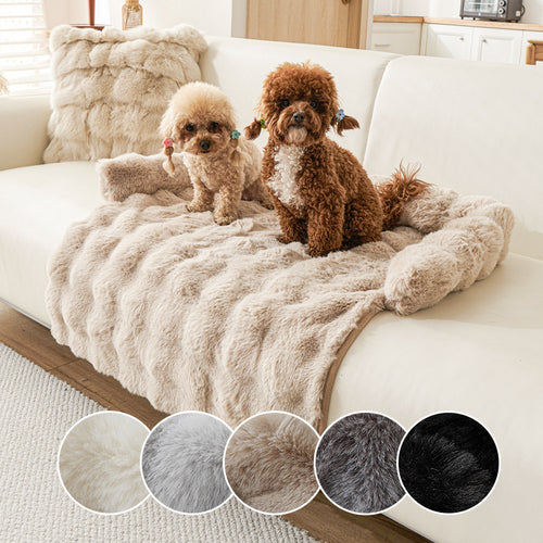 Luxury Plush Pet Mat–Soft Faux Rabbit Fur Dog & Cat Bed