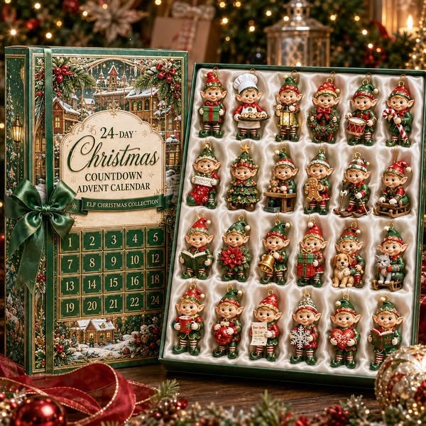 Christmas Acrylic Decorations Blind Box - 3mm Festive Santa, Gnome & Snowman Collectible Ornaments