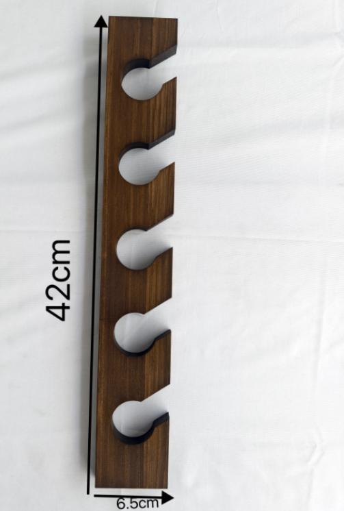 Wooden Baseball Cap Wall Rack–Space-Saving Hat Organiser & Display Holder