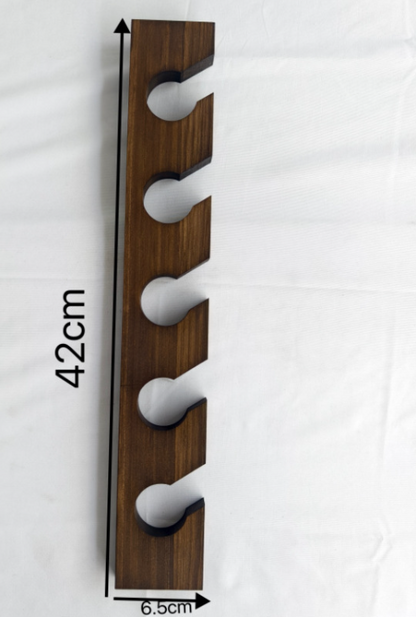 Wooden Baseball Cap Wall Rack–Space-Saving Hat Organiser & Display Holder
