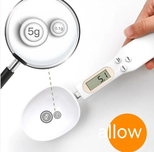 Digital Spoon Scale 500g 0.1g–High Precision Electronic Kitchen Scale, LCD Measuring Spoon for Coffee, Baking & Cooking