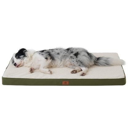 Plush Lambswool-Style Pet Bed - Thick Washable Cushion Bed for Dogs & Cats