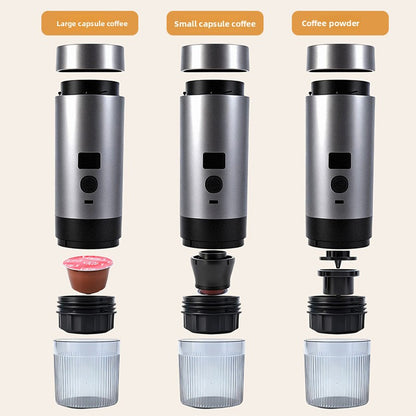 Portable Wireless Espresso Machine–USB Rechargeable Coffee Maker For Capsules & Ground Coffee