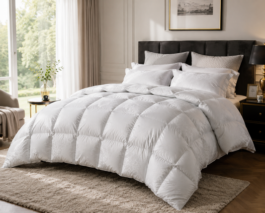 Luxury Collection Goose Down Quilt–Premium Quality All-Season Cotton Doona