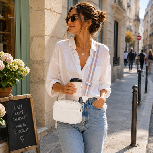 Women's Solid Colour Crossbody Bag–Fashion Messenger Bag, Shoulder Bag & Everyday Handbag