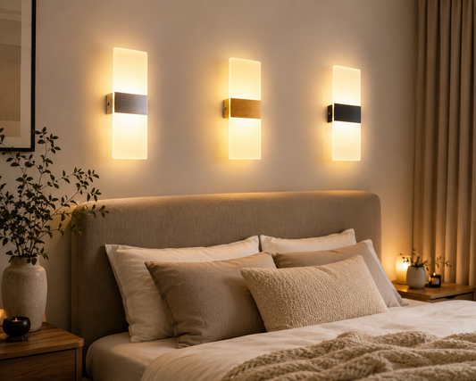 Modern Stylish LED Wall Light–3-Colour Dimmable Minimalist Wall Sconce