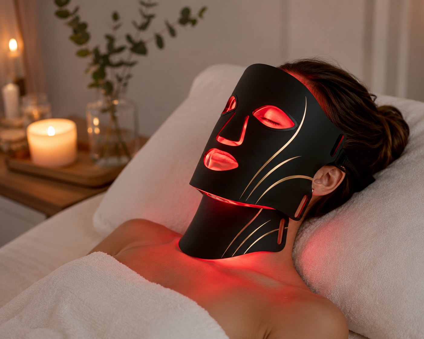 Premium LED Photon Therapy Face Mask–Rechargeable Silicone Light Therapy Mask