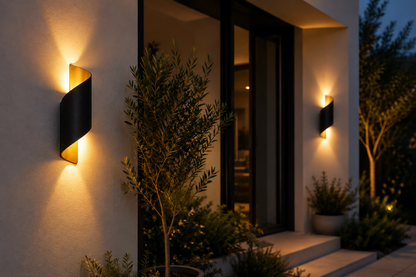 Modern Waterproof Outdoor Wall Lamp–Contemporary LED Up & Down Wall Light