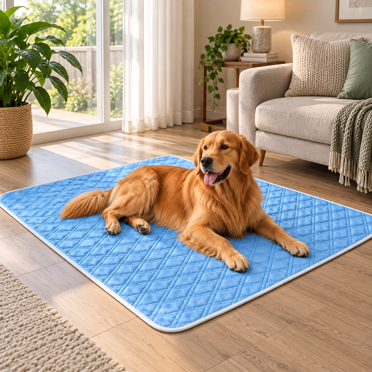 Pet Cooling Bed - Soft Breathable Summer Cooling Mat for Dogs & Cats