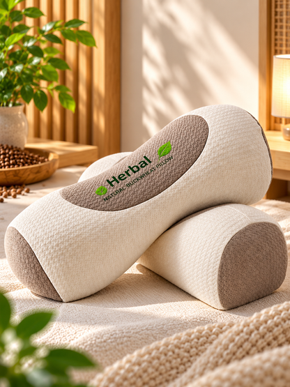Buckwheat Hull Cervical Pillow - Firm Neck Support Sleeping Pillow