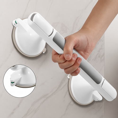 Heavy-Duty Suction Grab Handle – No-Drill Bathroom Safety Handle