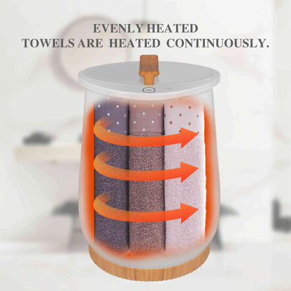 Luxury Bucket Towel Warmer-Large Capacity Heated Towel Warmer for Bathroom-Quick Heat Spa Towel Heater for Towels, Robes & Blankets