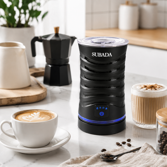Automatic Milk Frother & Heater–Electric Hot & Cold Milk Foam Maker for Coffee & Hot Chocolate
