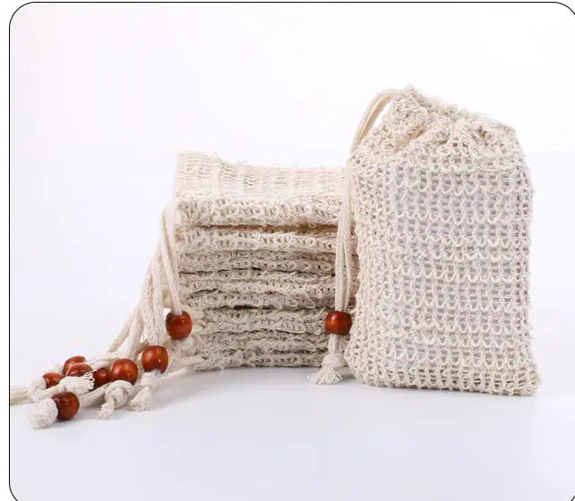 Natural Handmade Hemp & Ramie Soap Bag